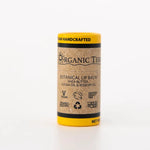 ORGANIC TERRA CO.® Botanical Lip Balm single tube front label showing vegan certified cruelty free and Made in NYC certifications on white background

