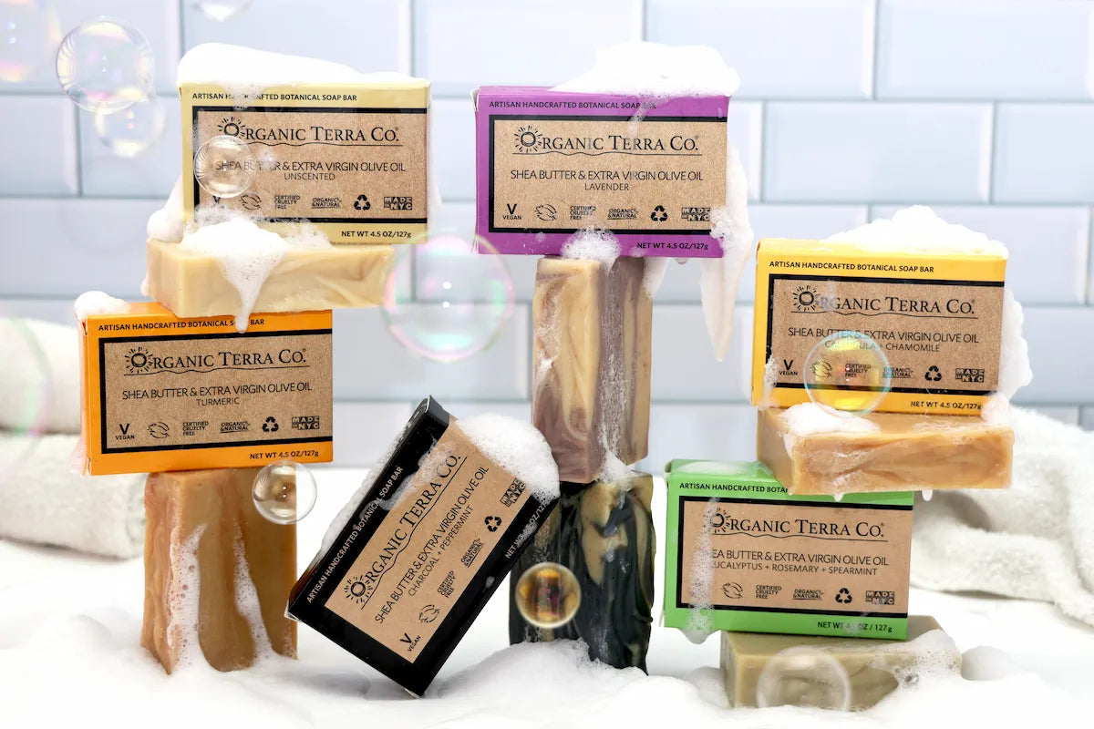 ORGANIC TERRA CO.® handcrafted botanical soap bars collection in NYC